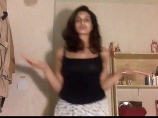 Solo of natural cute Indian teen Mira